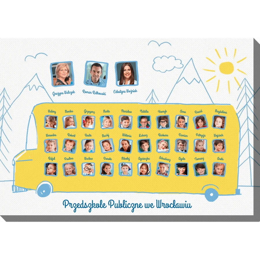 Fotoobraz Przedszkolny autobus