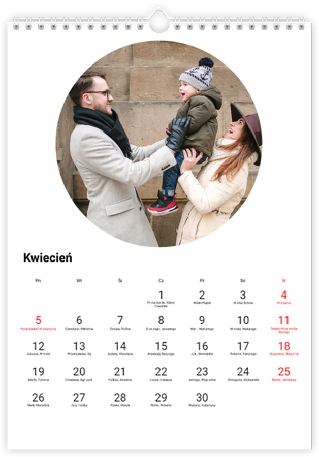Okrągły rok biały