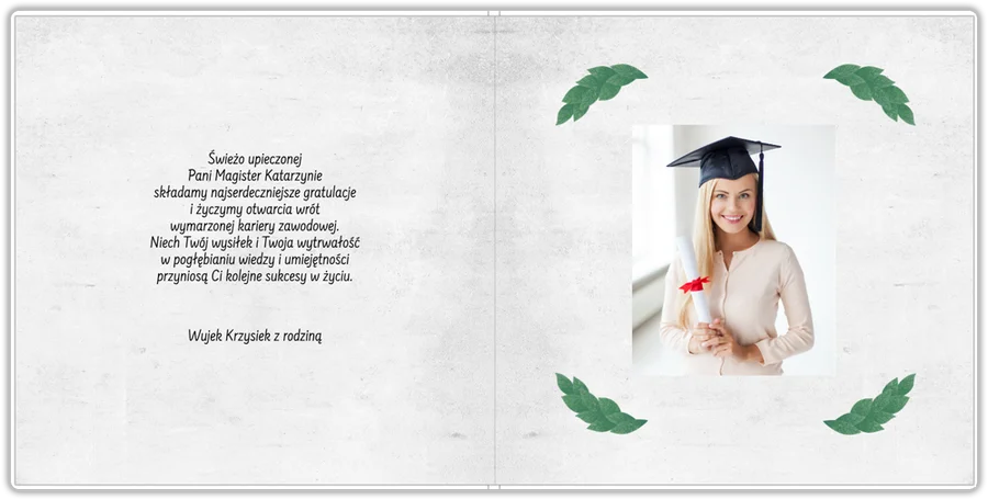 Gratulacje dla magistra
