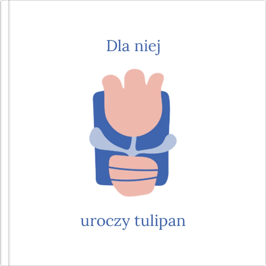 szablon z kwiatem dla niej 