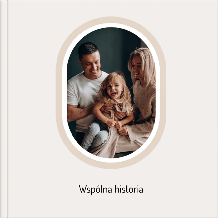 okladka fotoksiazka beżowy minimalizm