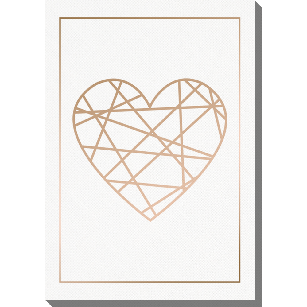 Obraz 40x50 cm - Heart Gold