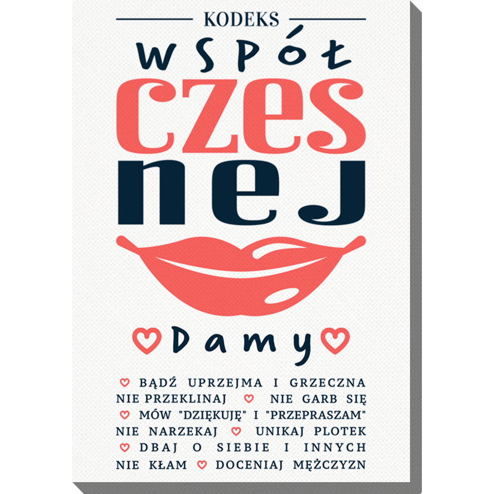 Obraz 40x50 cm - Kodeks damy