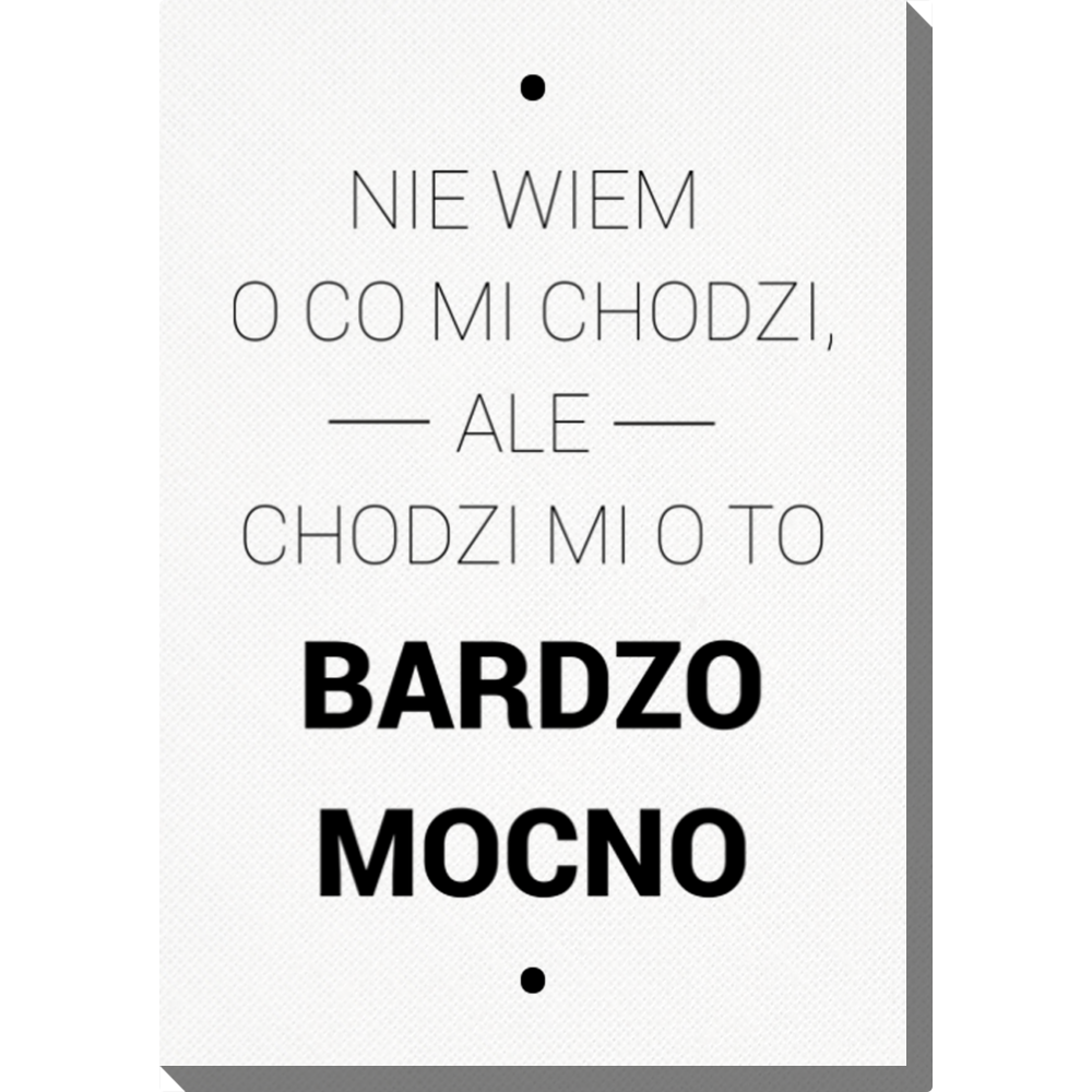 Obraz 30x40 cm - O co chodzi?