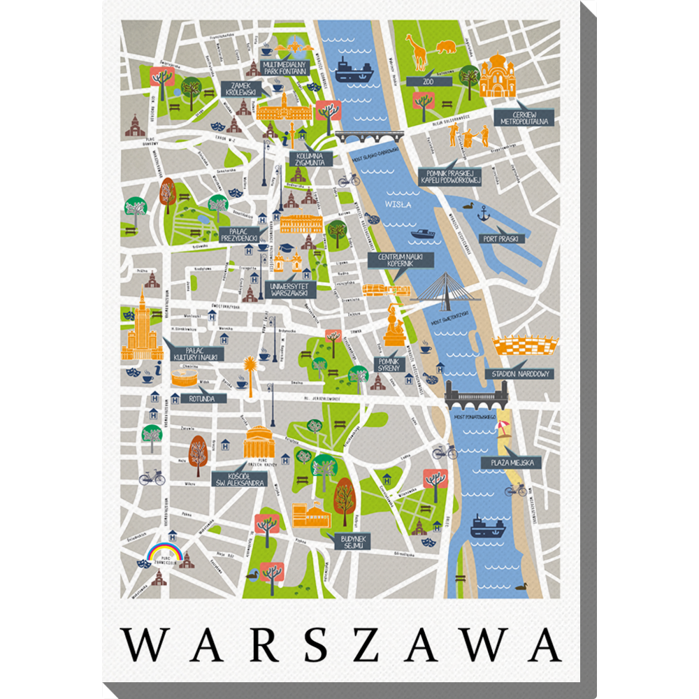 Obraz 40x50 cm - Warszawa