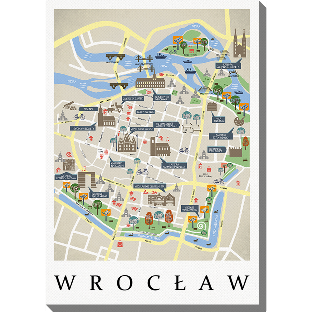 Obraz 30x40 cm - Wrocław
