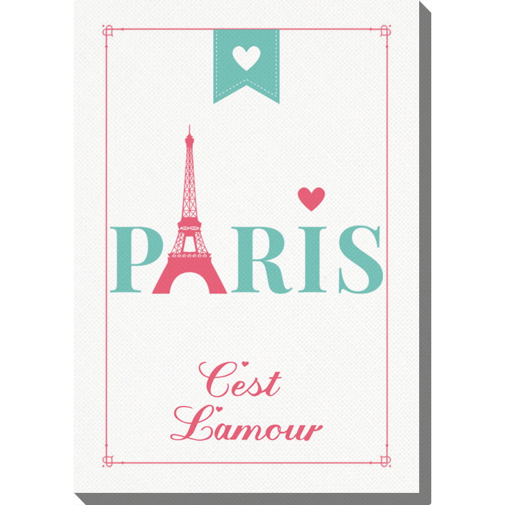 Obraz 40x50 cm - Zakochany Paryż