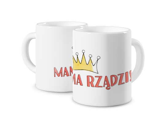 Kubek z nadrukiem - Mama rządzi