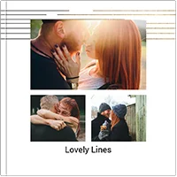 fotoalbum z motywem linii